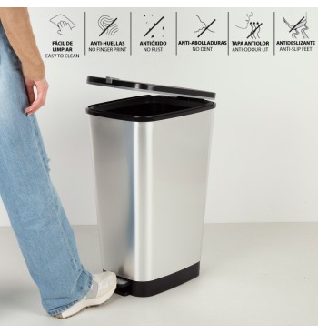Curver Contentor com pedal Chic Bin 45L Cinzento 2
