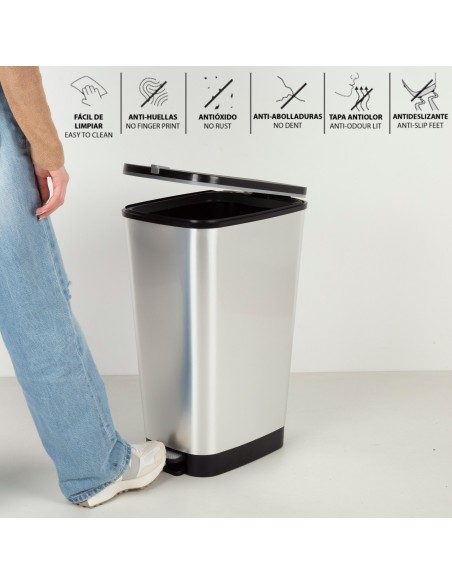 Curver Contentor com pedal Chic Bin 45L Cinzento