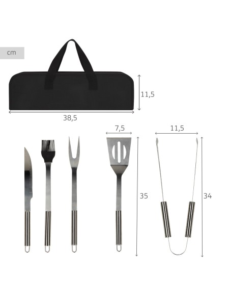 Estojo para utensílios de churrasco