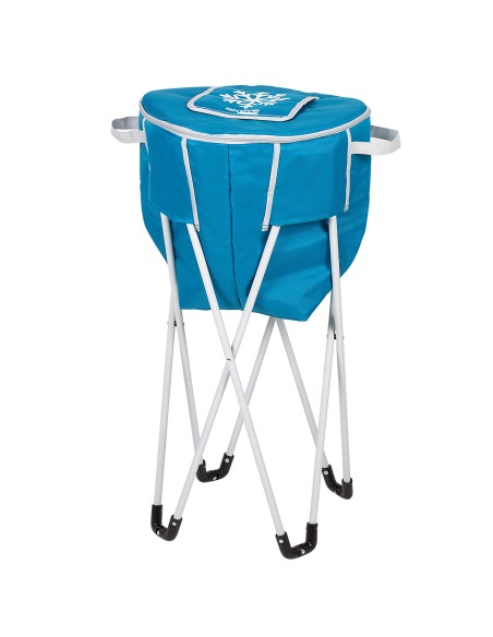 Geleira portátil dobrável com suporte de camping