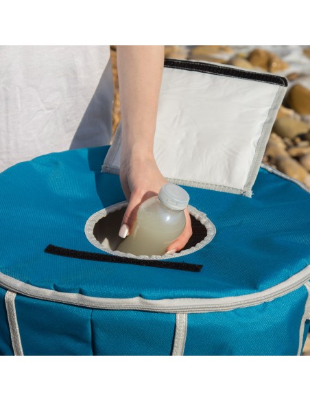 Geleira portátil dobrável com suporte de camping