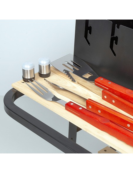 Conjunto de avental com 6 acessórios para churrasco