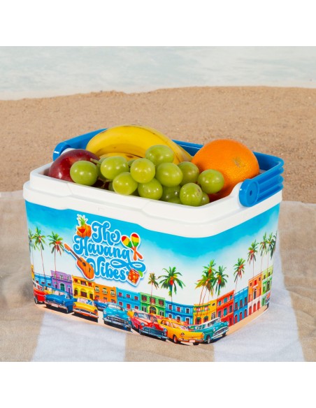 O refrigerador portátil rígido Havana Vibes de 5 litros